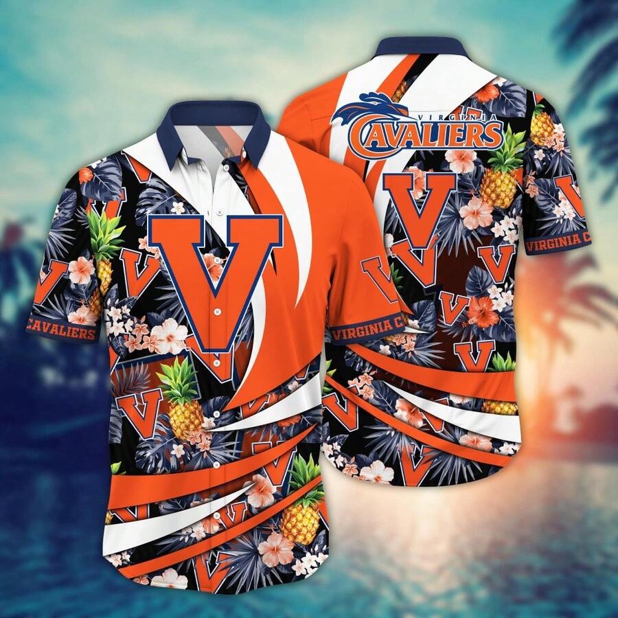 Virginia Cavaliers Flower Hawaii Shirt For Fans Ver 14 - Nhiều màu - Xem 1