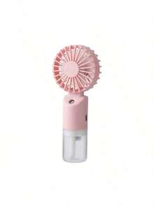 Mini Handheld Mist Fan, Portable Electric Fan, 2-Speed Adjustable, 500mAh Battery, Summer Desktop Fan, Humidifying Cooling, Suitable For Indoor Outdoor Camping, Student Rechargeable Fan, Back To School - Handheld - View 7