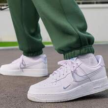 Giày Nike nữ mới AIR FORCE 1 Air Force No. 1 Giày trượt ván cổ thấp AF1 Giày thể thao thường ngày - Màu xanh nhạt - Xem 6
