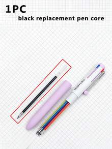 1 支装 4 色圆珠笔，0.5mm 速干墨水笔，颜色包括黑色、红色、蓝色和绿色，办公用品，适用于日记、笔记、学习、办公、学校等场合，经久耐用，易于使用，创意彩色墨水书写，笔身设计鲜艳，耐用塑料材质，适合考试、写日记、记笔记、签名等，也是节日礼物和返校季的理想之选。 - 彩色 - 查看 19