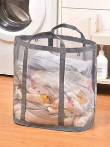 1pc Large Capacity Foldable Leopard Print Round Laundry Basket, Storage Bag, Clothes Storage Basket, Storage Box, Clothes Storage Bag With Handle, Portable Dirty Clothes Storage Box, Suitable For Bathroom, Bedroom, Dormitory, Wardrobe, Multi-Functional Storage Basket, Foldable Clothes And Bedding Storage Box - Multicolor - View 10