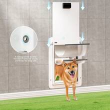 Double-Flap Pet Door For Wall And Door, With Closing Panel And Lock, Dog Door And Cat Door, Adjustable Passage, Suitable For Pets Up - one-size - View 3