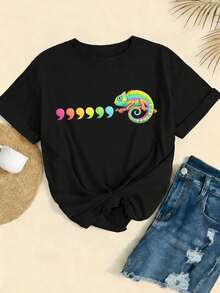 Women T-Shirts - Black - View 2