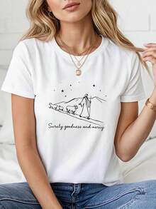 Women T-Shirts - [White] - View 6