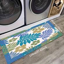 1 buah Keset Lantai Dapur Motif Daun, Keset Drainase Poliester, Cocok Untuk Dapur, Ruang Tamu, Pintu Masuk, Balkon, Dekorasi Rumah, Anti-Selip, Kedai Kopi, Bar, Liburan, Pesta, Kamar Tidur, Keset Hewan Peliharaan, Dekorasi Kamar Mandi, Dekorasi Ruangan - MultiWarna - View 21