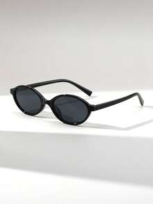 1 Pair Women's Oval Small Frame Retro Versatile Street Style Runway Campus Fashion Glasses - Multicolor - View 11