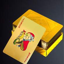 Creative Gold Foil Playing Cards, Creative Gold And Black Checkered Gold Cards, Dedicated Matte Durable Wear-Resistant Playing Cards, Premium Feel, Durable - Multicolor - View 3