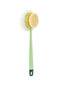 2-In-1 Bath Body Brush With Curved Long Handle, Massage Bristles, Soft Bath Sponge And Mesh Sponge, For Skin Exfoliation, Unisex Bath Brush And Loofah Set - Multicolor - View 13