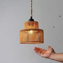 1pc Beautiful Modern Fabric Lamp Shade, Beige Fabric, Replacement For Ceiling Lights In Living Room, Dining Room, Bedroom, No Power Or Battery Required - Multicolor - View 7