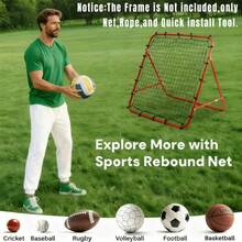 1 Set Jaring Rebound Sepak Bola, Jaring Latihan Sepak Bola dengan Target Bantuan Rebound, Dinding Rebound/Dinding Rebound Sepak Bola, Jaring Rebound Lipat Portabel, Pelatih Passing Multifungsi, Cocok untuk Latihan Rebound Bola Tangan, Bola Voli, Bola Basket, Sepak Bola, Bisbol, dan Hoki Lapangan, Juga Cocok untuk Penggunaan di Rumah, Taman, dan Luar Ruangan - MultiWarna - View 6