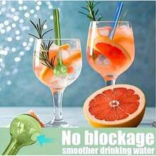 [$2.99 Shipping Included On All Items]10 PCS (Buy 8 Get 2 Free) 4-Inch Reusable Glass Straws, Short Straight Glass Drinking Straws In Clear/Mixed Colors For Cocktails & Juice - 10cm (4-inch) Multi-colored - View 3