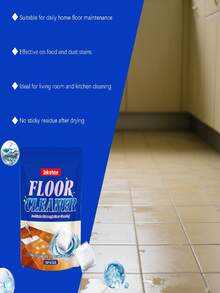 jakehoe Effervescent Floor Cleaning Tablets, Quick Drying Easy To Use Stain Removal Dust Removal Odor Elimination Multi-Surface Floor Cleaning Tablets Suitable For Home Kitchen Bathroom Living Room Bedroom Office Tile Wood Marble Linoleum Floors - Powdery - View 12