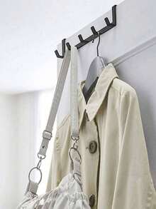 Nuovi ganci per porta senza foratura, appendiabiti da appendere sulla porta, rastrelliere per vestiti montate sulla porta, essenziali per appendere i vestiti. Sono ideali per l'organizzazione e lo stoccaggio nella camera da letto. - Multicolore - Visualizzare 7