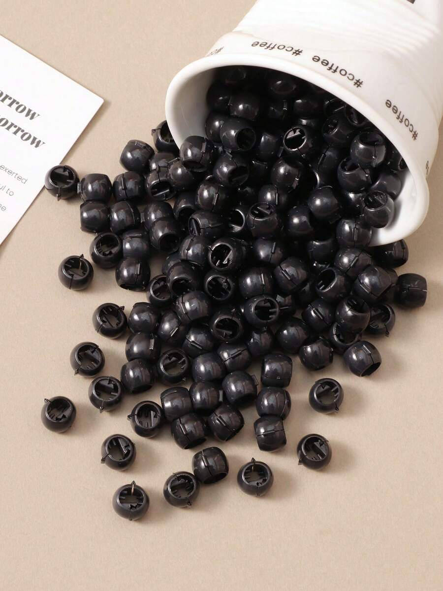 50个串珠发夹，休闲波西米亚风女士发夹 - 黑色 - 查看 1