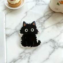 Cute Cartoon Inflatable Bracket, Extendable Adhesive Desktop Slouchy Phone Holder, Cat Design - Multicolor - View 5