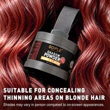 Goiple 5g Red-Brown Hairline Concealer Powder, Waterproof And Sweat-Resistant, Suitable For Covering Gray Roots And Sparse Hairline, Includes Soft Sponge Puff, Fiber Powder To Fill In Sparse Hairline, Comes With Mirror, Hairstyling And Makeup Tool - Red Brown - View 4
