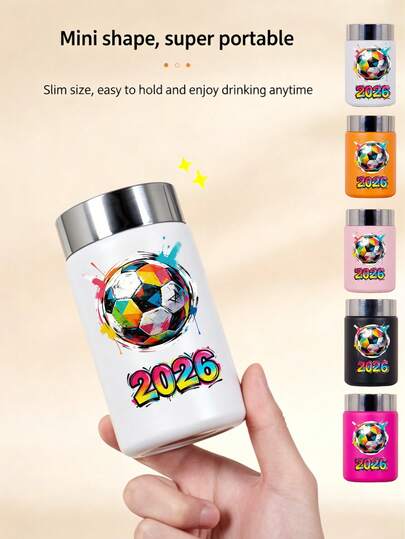 1pc,Insulated Mug, 220ml Mini Insulated Mug, 316 Stainless Steel Inner Liner, Suitable For Coffee, Water, And Milk Cups. Lightweight And Stylish, Perfect For Outdoor Use, Office, Or Home. Suitable For Hot Or Cold Drinks, Summer And Winter Tableware, Halloween, Christmas, Weddings, Birthdays, Valentine's Day Gifts, Travel, Gym, Outdoor Sports, Flat-Bottomed Coffee Mug, Car Mug, Year-Round Beverage Mug, Birthday And Holiday Gift.