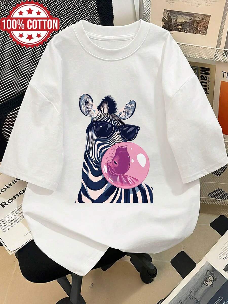 Women T-Shirts - [White] - View 1
