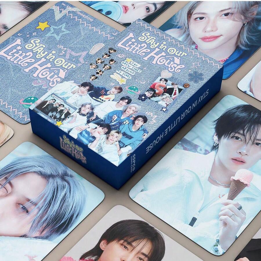 55张新专辑《THE SIN VANISH》粉丝站LOMO卡，韩国男团Katseye手工小卡，应援棒，小卡，K-Pop - 卡片 - 查看 1
