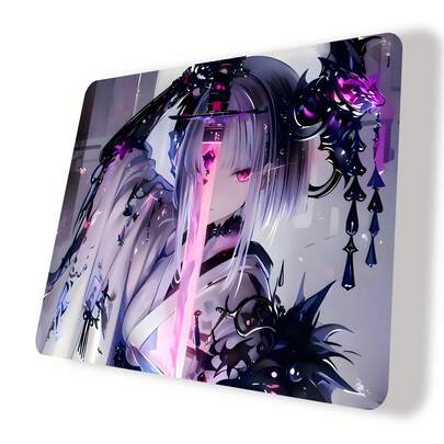 Tapis de souris de jeu en verre trempé, surface nano-texturée ultra lisse, contrôle de vitesse précis, convient pour le jeu et le bureau