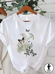 Women T-Shirts - [White] - View 2