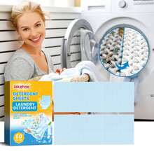 Fragrant Laundry Detergent Sheets, Long-Lasting Scent, 2-In-1 Softening & Color Protection, Family Size, Low Foam & Easy Rinse, Non-Irritating, Anti-Color Transfer, Plant-Based Formula For Babies, Rapid Dissolving, Powerful Cleaning & Softening All-In-One - Solid State - View 9