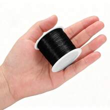 150-10M 0.2-0.8MM Negro/Blanco Transparente Cuerda de Pesca No Elástica Fuerte Cordón de Cuentas Hilo de Nylon Accesorios para Hacer Joyas Cuerda Decorativa - hilo de pescar no elástico - Ver 5