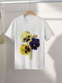 Women T-Shirts - [White] - View 2