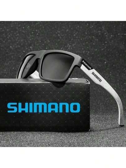 SHIMANO 4 chiếc kính mắt kẹp từ tính TR90, kính thể thao ngoài trời thời trang, kính lái xe, kính vuông cổ điển unisex.