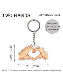 1 chiếc móc khóa acrylic cá nhân hóa hình gia đình "bàn tay lớn kéo bàn tay nhỏ", móc khóa khắc chữ theo yêu cầu, thích hợp làm quà tặng Ngày của Cha cho bố, ông, chồng; quà tặng Ngày của Mẹ cho mẹ, bà, vợ. Thời trang, nhiều màu sắc, dễ thương, vui nhộn, đơn giản, phù hợp cho cả nam và nữ. - Nhiều màu - Xem 6