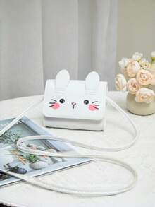 1pc PU Leather Mini Cartoon Shoulder Bag, Mini Crossbody Bag, Coin Purse, Suitable For Elementary Students, Little Girls Wallet, New Fashionable Cute Rabbit Crossbody Bag - Multicolor - View 8