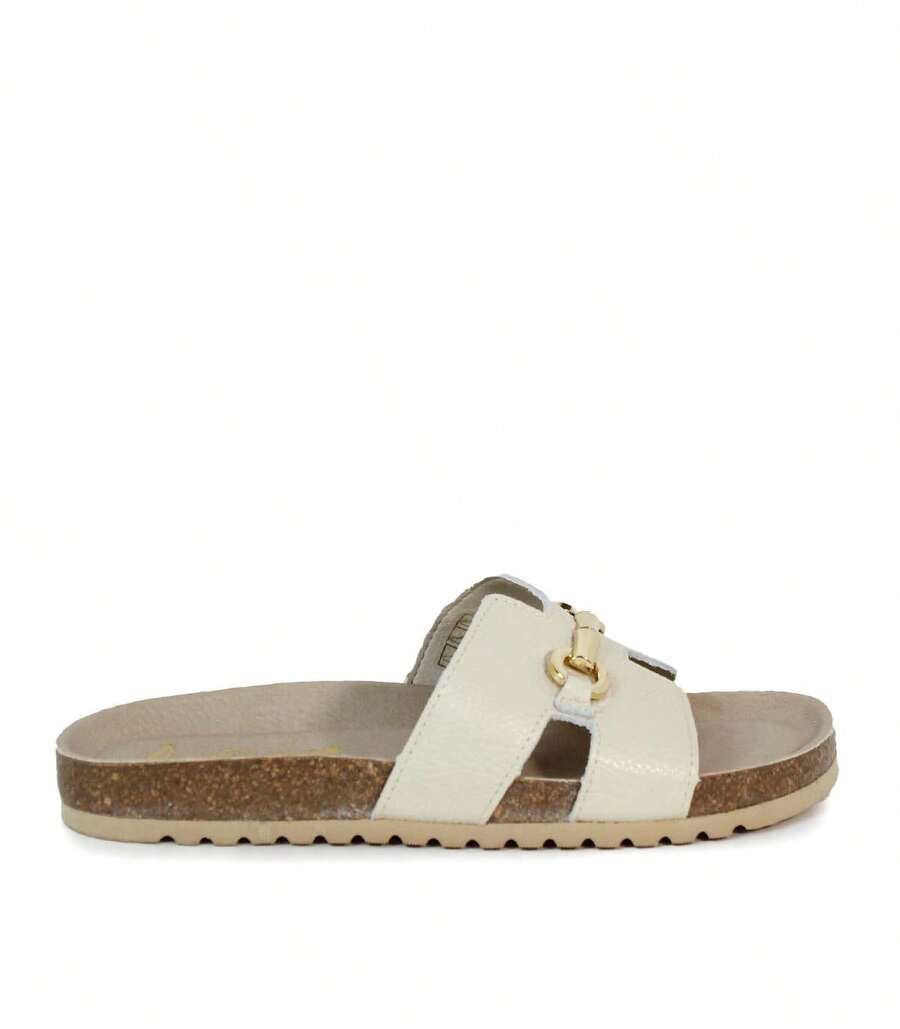 Women Flat Sandals - Beige - View 1