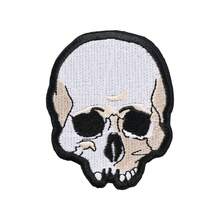 1pc Skull Skeleton Embroidered Patch, Iron-On/Sew-On Applique Decor, Suitable For Jacket, Hat, Accessories - B - View 12