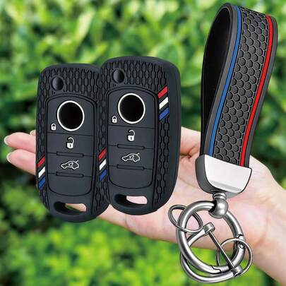 Ốp silicon 3 nút cho chìa khóa xe FIAT Toro Freedom 500X Doblo Argo Nuovo Grazie, vỏ điều khiển từ xa, móc khóa xe hơi.