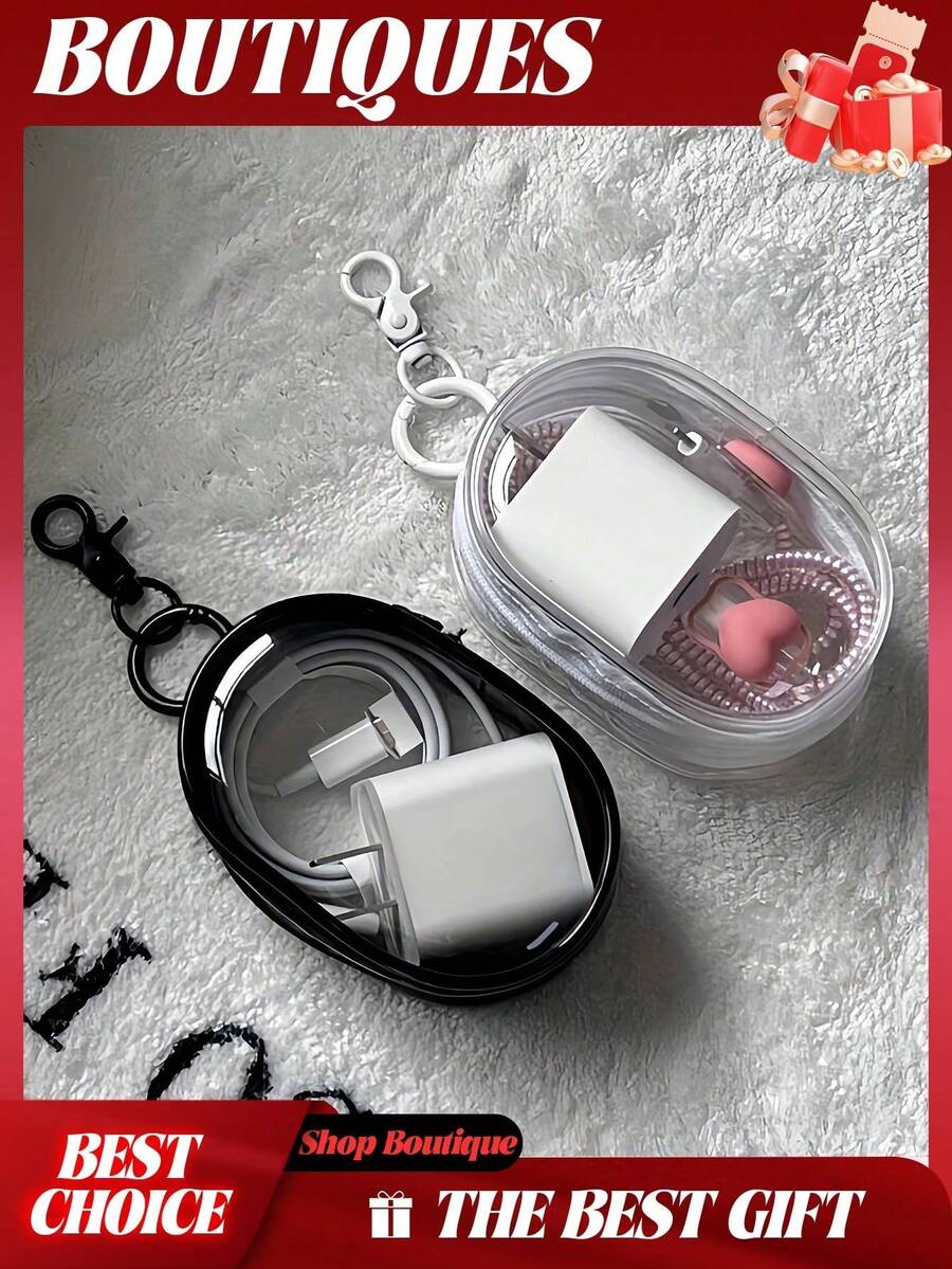 1 chiếc túi đựng đồ treo tiện dụng tối giản, túi đựng đồ mini trong suốt có khóa kéo, túi đựng đồ nhỏ gọn đa chức năng kèm móc khóa, phụ kiện du lịch trong suốt, túi đựng đồ du lịch, túi đựng mỹ phẩm, túi đựng đồ nghỉ lễ, hộp đựng mỹ phẩm, thích hợp để đựng son môi, cọ trang điểm, sản phẩm chăm sóc da, điện thoại, tiền xu, các vật dụng nhỏ, thích hợp cho gia đình, làm quà tặng, kỳ nghỉ, lễ hội, Giáng sinh, phong cách Bohemian và nhiều dịp khác. - Nhiều màu - Xem 1