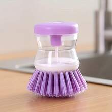 1 chiếc bàn chải vệ sinh dụng cụ nấu ăn gồm hai phần: đế, cơ chế làm sạch và bình đựng dung dịch. Sản phẩm được trang bị bàn chải nhựa chắc chắn và bình đựng xà phòng tích hợp. - Nhiều màu - Xem 12