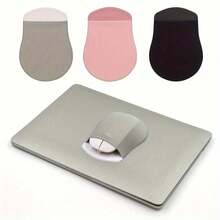 1PC Self-Adhesive Mouse Storage Bag Notebook Computer Wireless Mouse Back Sticker Storage Bag Traceless Elastic Black Pink Grey Mouse Bags Accessories - Pink - View 6