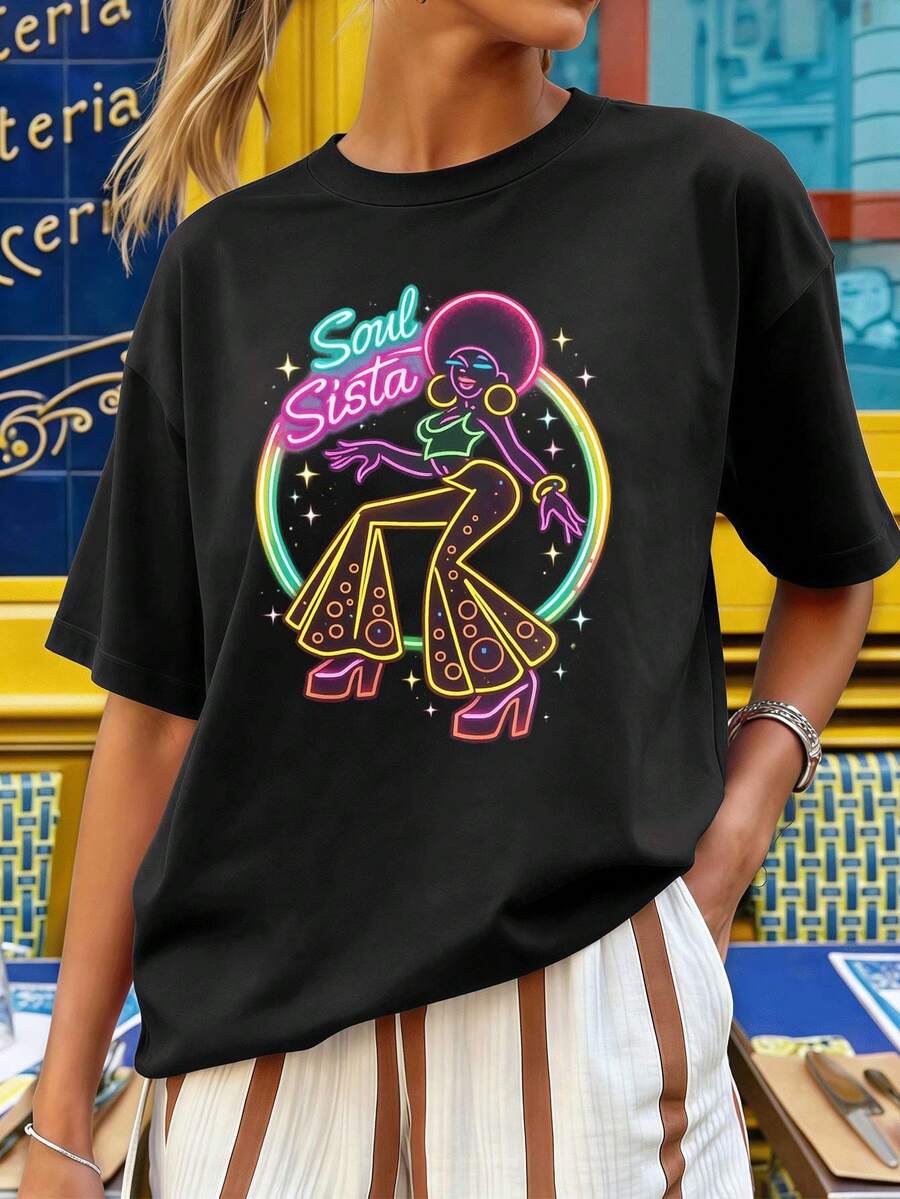 Women T-Shirts - Black - View 1