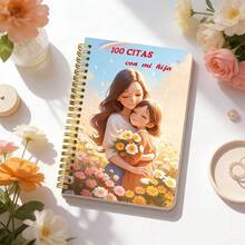 Manual de 100 planes de citas | Español, 5.5X8.3 pulgadas, diseñado específicamente para interacciones madre-hija, documentando momentos íntimos pasados juntas - A - Ver 5