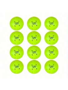6顆/12顆 X-ACE PRO 40孔 74mm 一體成型專業匹克球，比賽球 - 綠色 - 查看 7