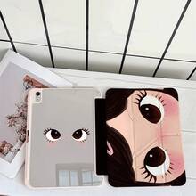 1个可爱卡通大眼睛印花平板电脑保护套，兼容iPad第十代10.9英寸（2022款）/Air 13（M3 2025）/Air 11（M3 2025）/Air 11（M3 2025）/11（A16 2025）/三星Galaxy S9/S7/S10+/三星Galaxy Tab S6 Lite 10.21英寸/华为Matepad - 彩色 - 查看 7