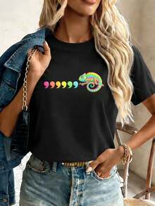 Women T-Shirts - Black - View 1