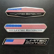 Aluminum Alloy Car Sticker In US Colors, Limited Edition, Suitable, Trucks, Motorcycles, SUVs, Hood, Trunk, Fenders, Side, And Body Decoration Accessories - Kiểu C - Xem 2