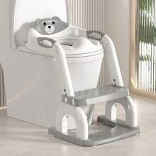 Bantalan Dudukan Toilet untuk Latihan Buang Air Kecil, Versi Terbaru untuk Anak-Anak Unisex, Bangku Pijakan Anti Cipratan dan Anti Selip, Ukuran Besar, Bahan yang Diperkuat - MultiWarna - View 8