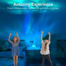 Ocean Wave Projector Light, 16 Colors Luminous Cube Lamp With App & Remote Control, 3D Holographic Water Wave Romantic Ambient Light, Perfect For Kids Room, Party, Night Lighting - Y-RH-FXSBW - 查看 7