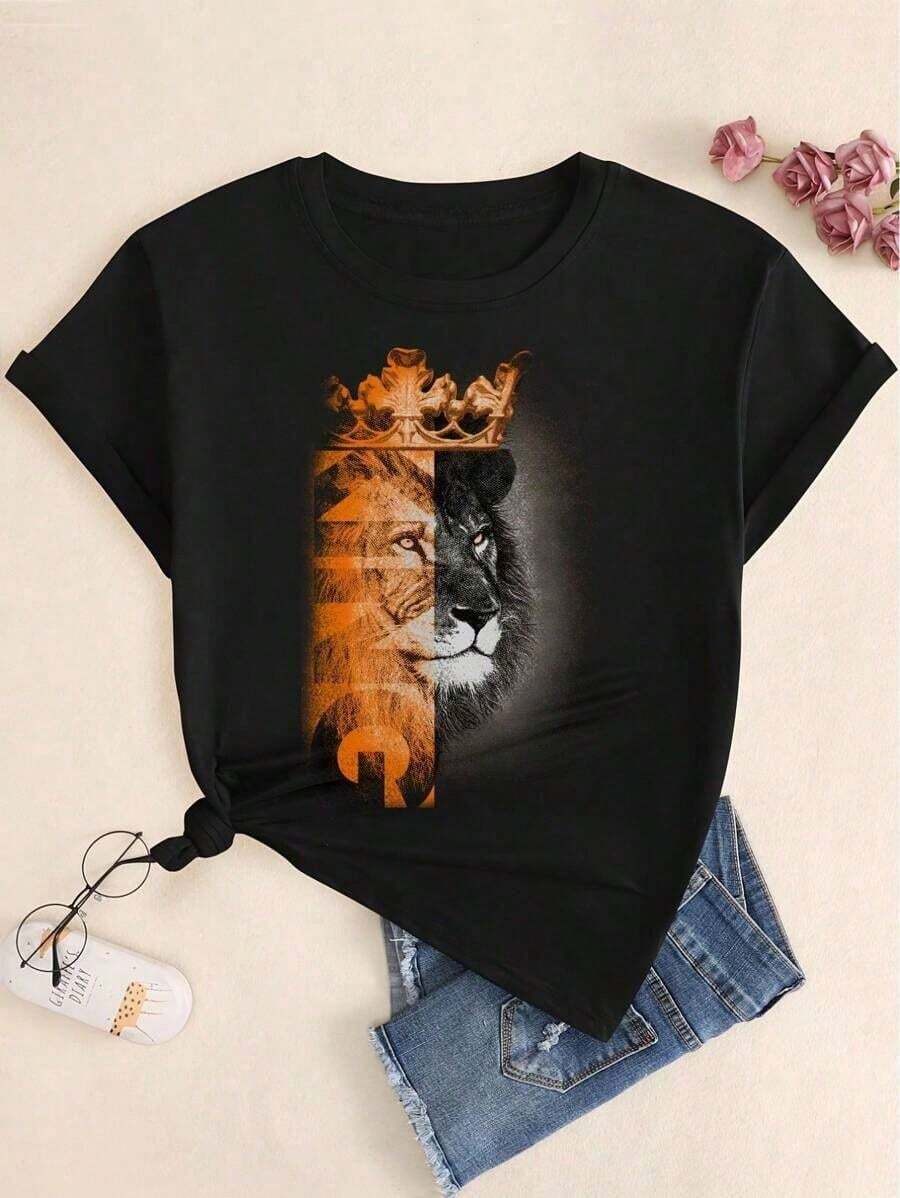 Religious T-Shirt, 100% Cotton, Premium T-Shirt, Sizes S To XXL. - 黑色 - 查看 1
