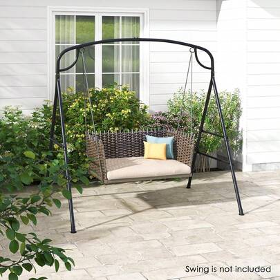 Sturdy A Frame Swing Stand With Hanging Rings Outdoor Porch Frame 180x133x182cm