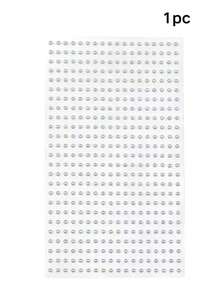 450颗2毫米白色水钻，自粘式，适用于眉毛、脸颊、手臂、身体、头发，是派对和音乐节的配饰，打造演唱会造型。 - 白色 - 查看 10