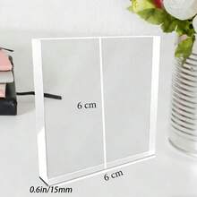 定制亚克力棱镜情侣相框，水彩肖像，3D水晶肖像，周年纪念礼物 - 彩色 - 查看 12