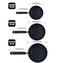 Bộ 3 chảo chống dính bằng nhôm (18cm/7.09 inch, 22cm/8.66 inch, 26cm/10.24 inch); Phù hợp với mọi loại bếp, chảo chiên bữa sáng, chảo chiên thiết yếu tại nhà và dành cho đầu bếp chuyên nghiệp. - Xem 6